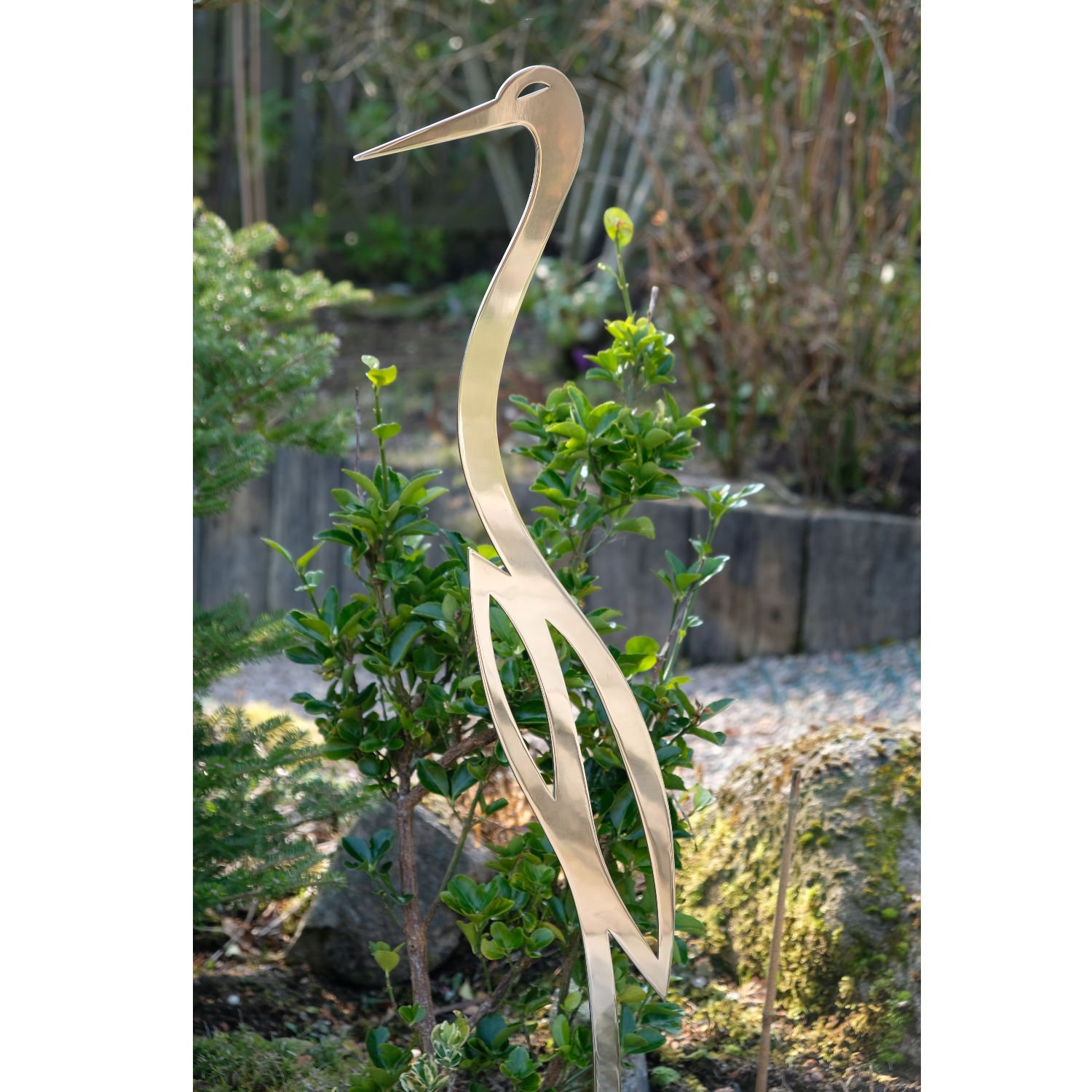 Metal Heron Ornament