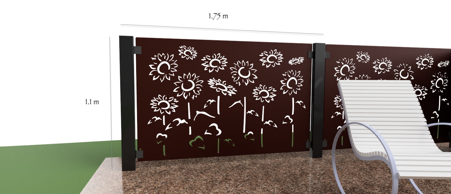 Sunflowers Patio Screen - Devenick Designs