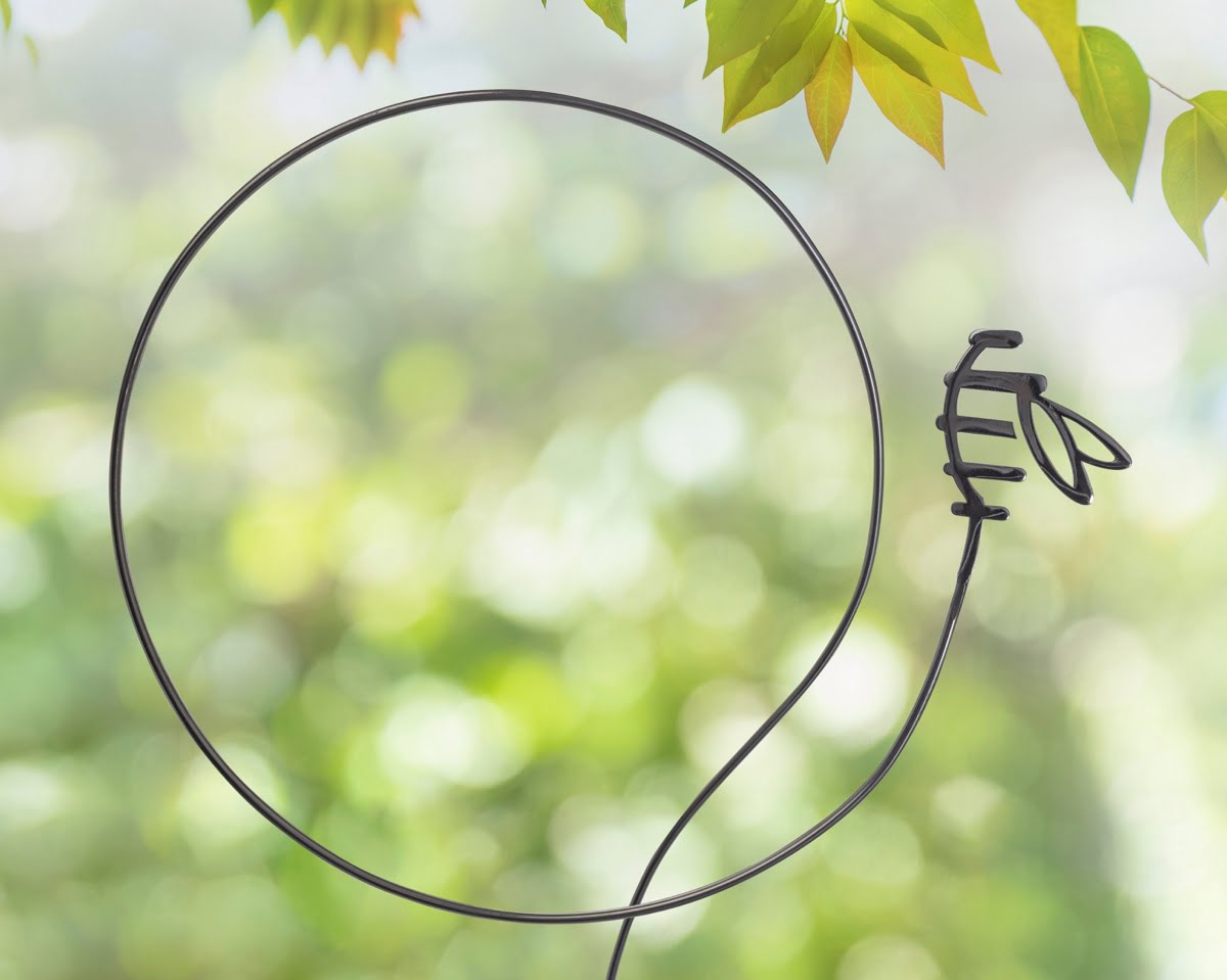 bee sculpture close up