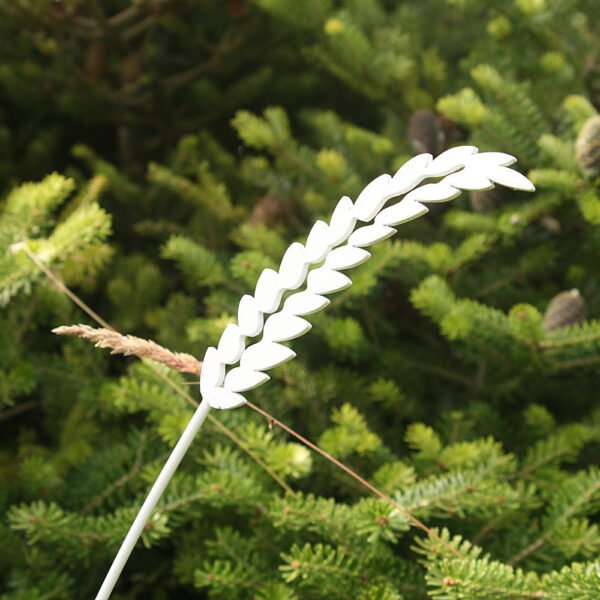 corn ear garden ornament - white