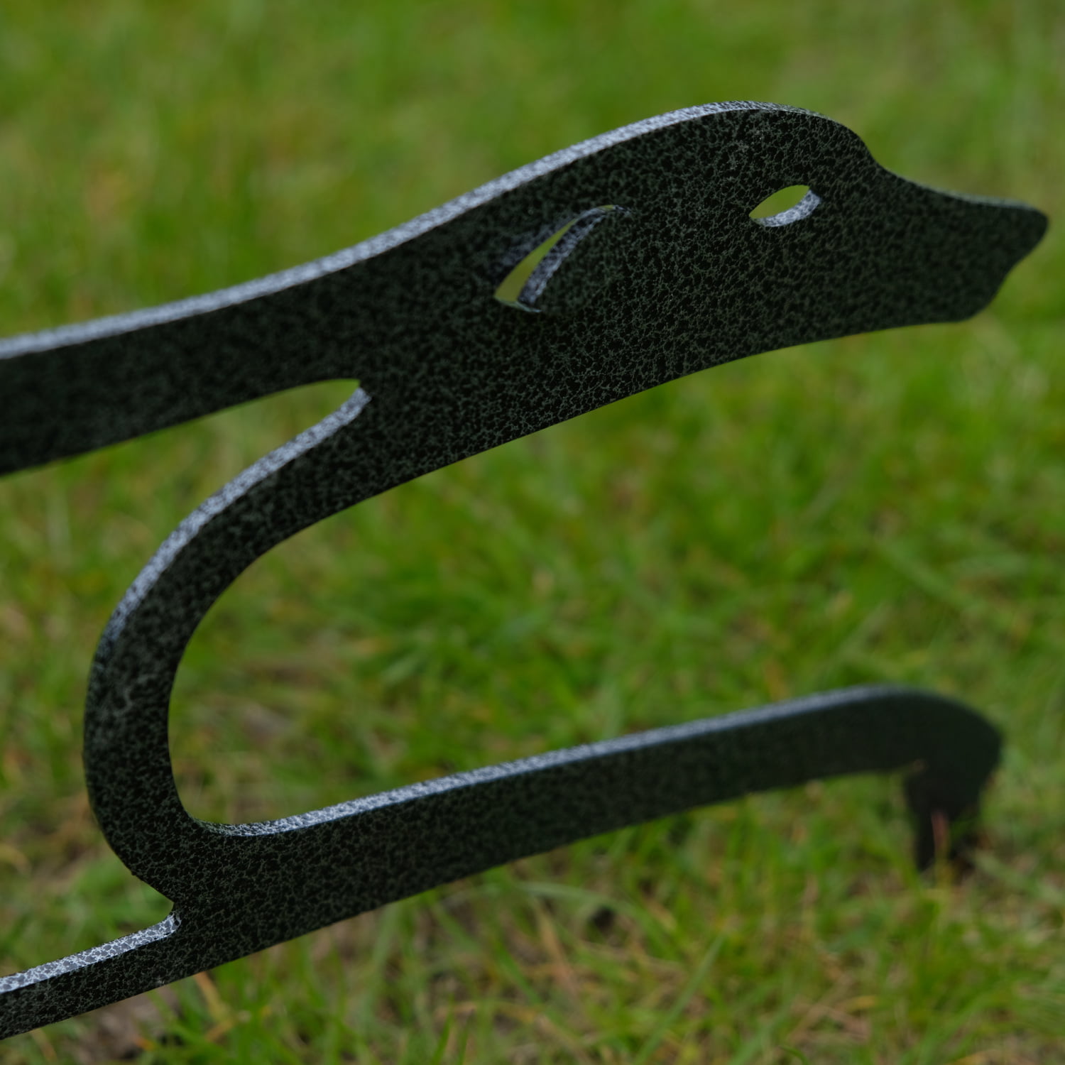 greyhounds garden sculpture - silver
