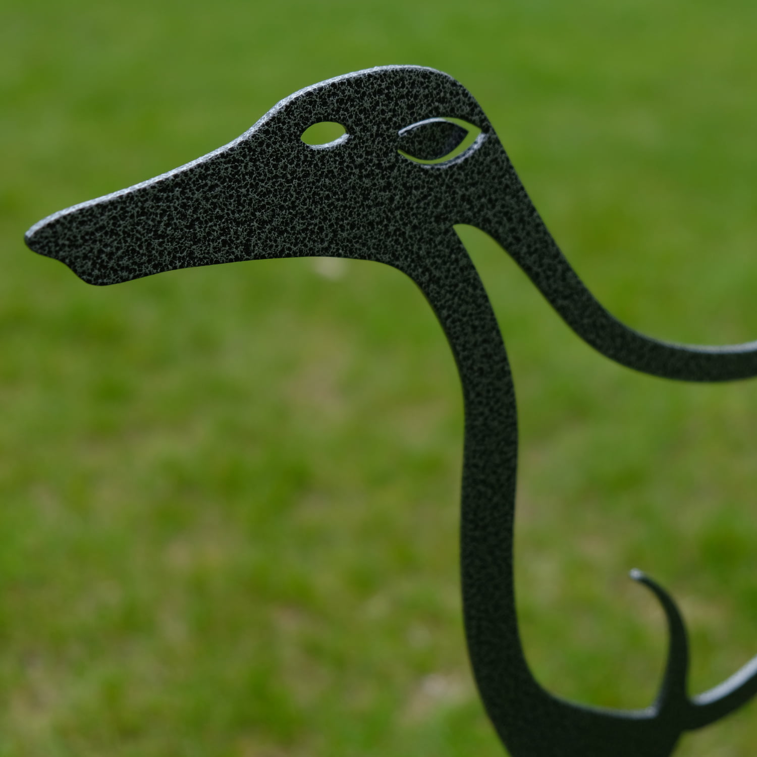 greyhounds garden sculpture - silver
