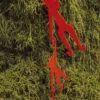 hanging monkeys garden sculpture - red