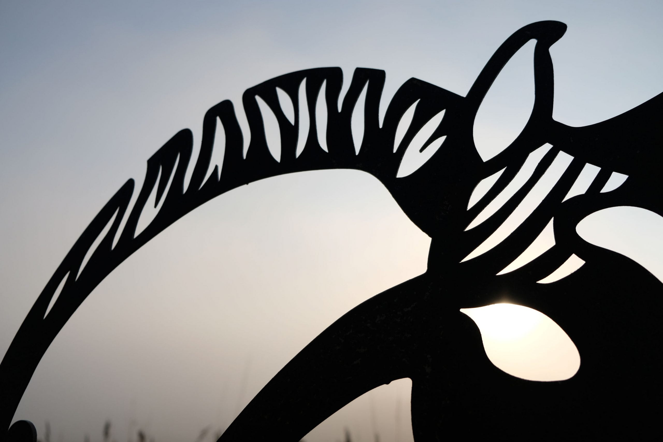 horse sculpture closeup