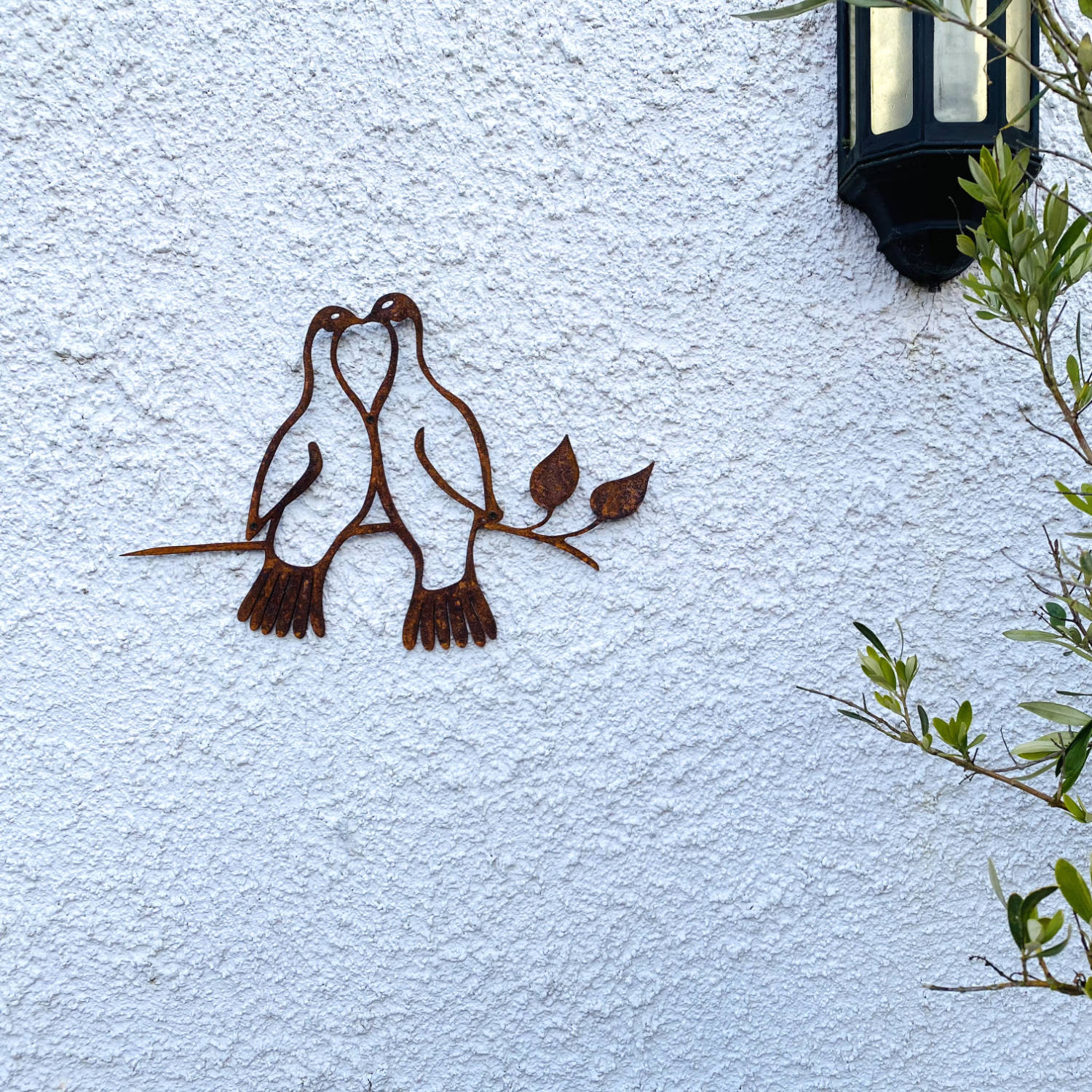 love doves sculpture metal