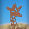 metal giraffe sculpture