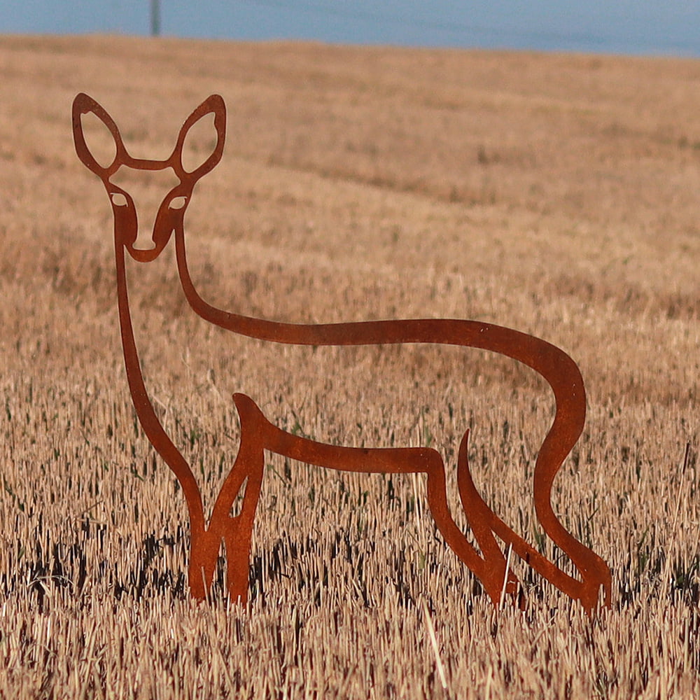 rusty fawn sculpture rusty fawn sculpture